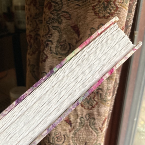 NWT Vintage Handcrafted Nepalese Lokta Tree Paper Purple Green Cover Sketchbook - Picture 6 of 16